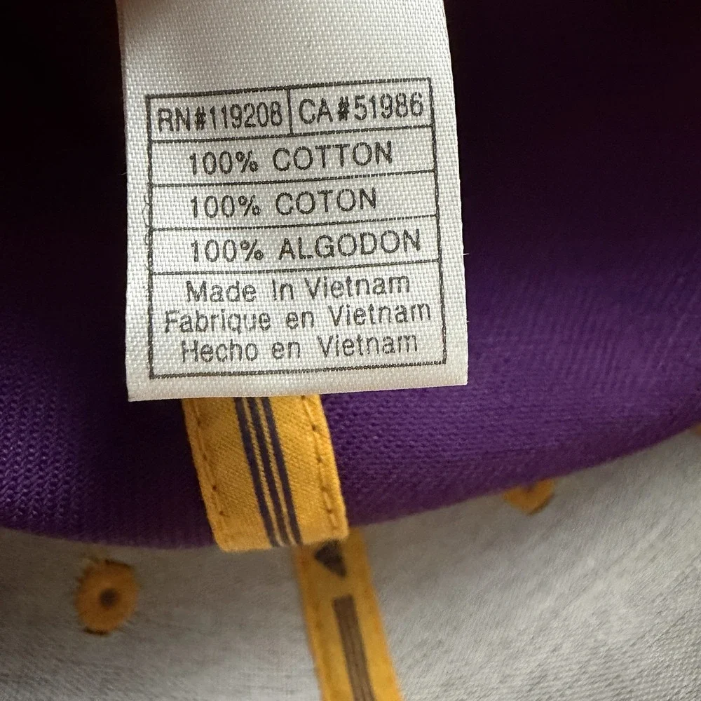 Los Angeles Lakers Adidas Fitted Hat Size‎ 7 3/4 7.25 AOP Paisley All Over Print